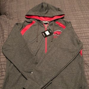 Men’s Arkansas Zip up hoodie.  NWT!!! Size L